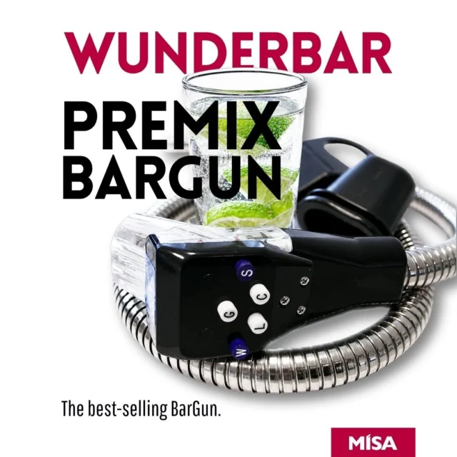 (DE/EN) WUNDERBAR Premix BarGun - die weltweit meistverkaufte Premix Bargun. Als offizieller Wunderbar Partner sind wir gerne behilflich. 5- und 7-leitig, Durchfluss 45 ml/s, verschiedene Schlauchlängen, Standard 150 cm, Anschluss: IG 7/16“-UNF NC, separate Ausläufe

WUNDERBAR Premix BarGun - the best-selling Premix bargun. As an official Wunderbar partner, we are happy to help. With 5 and 7 lines, flow rate 45 ml/s, various tube lengths, standard 150 cm, connection: IG 7/16″-UNF NC, separate outlets