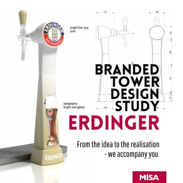 (DE/EN) Unsere Design Studie „ERDINGER“ - der Trend zur Individualisierung ist ungebrochen – immer mehr Getränkemarken heben sich durch speziell gestaltete Zapfsäulen vom Wettbewerb ab. In enger Zusammenarbeit mit Ihnen individualisieren wir bestehende Formen oder kreieren exklusive Zapfsäulen im Sinne Ihres Markenkerns. Wir arbeiten mit den Grundmaterialien Holz, Keramik, Kunststoff und Metall. Auch ein Materialmix ist möglich.

Our „ERDINGER“ design study – the trend towards customization shows no signs of slowing down, with an increasing number of beverage brands setting themselves apart from the competition through specially designed tap handles. Working closely with you, we customize existing shapes or create exclusive tap handles that reflect the core of your brand. We work with base materials such as wood, ceramic, plastic, and metal, and combinations of materials are also possible.